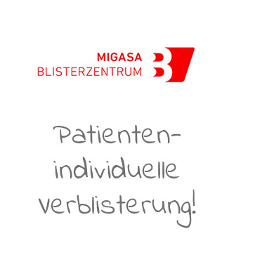 Migasa-Blisterzentrum: Patientenindividuelle Verblisterung